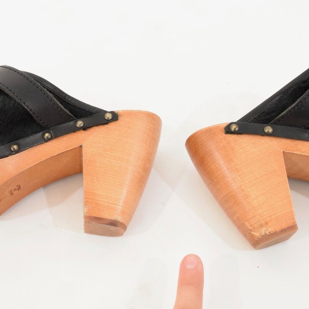 ❌SOLD❌MADEWELL 1937 Pony Hair Wooden Heel Clogs - Picture 6 of 6